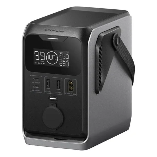 EcoFlow Trail 300 DC Portable Power Station 90K - Black Silver